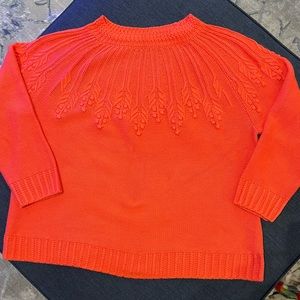 Talbots 3X Coral Mock Neck Sweater